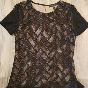 BCBG Maxazria Cacey Black Knit Top